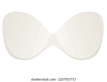 Palo blanco en el sostén. vector