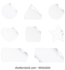 White stickers