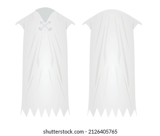 White stone age dress. vector