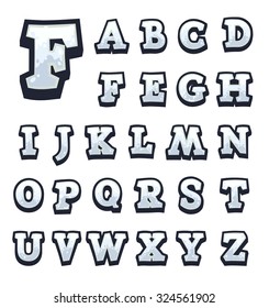 White stone game alphabet