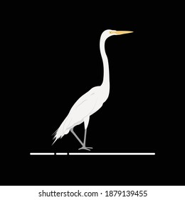 White stork vector art and graphics 