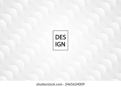 White stripe line background. White Clear Blank Subtle Abstract Vector Geometrical Background. Monotone Light Empty Concave Surface. Minimalist Style Wallpaper. Futuristic vector Illustration