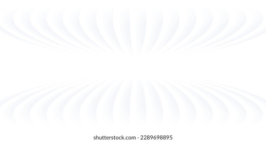 White striped pattern background, 3d lines design, abstract symmetrical minimal white gray background for business presentation, vector illustration