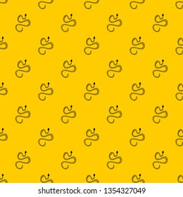 White striped snake pattern seamless vector repeat geometric yellow for any design