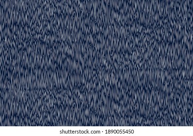 White stripes fabric pattern in blue background
