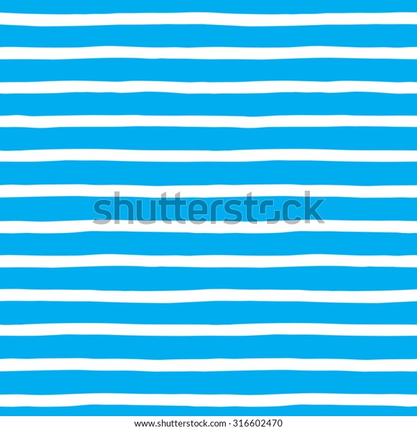 White Stripes Seamless Vector Pattern Blue Stock Vector (Royalty Free