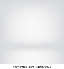 White studio backdrop, White mock up, Vector background