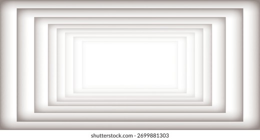 Fundo de estúdio branco. Abstrato quarto vazio com luz suave para o produto. Fundo neutro cinza simples. Horizonte de linha. Fundo de gradiente cinza. Textura em branco parede e piso. Ilustração vetorial