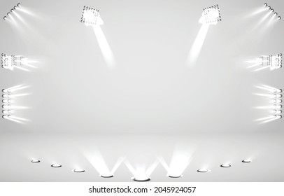 Fondo de estudio blanco de alta calidad