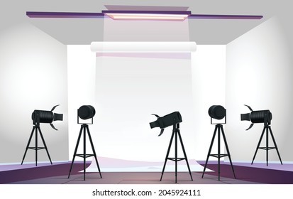 Fondo de estudio blanco de alta calidad