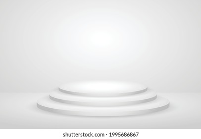 white studio empty room background
