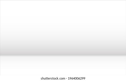 White studio empty space background vector illustration.