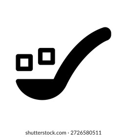 Ilustración de diseño de símbolo de Vector de icono de azúcar blanco