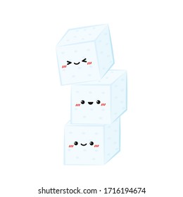 Weißzucker-Vektorillustration. Weißzuckerdesign. Zucker-Zeichen.