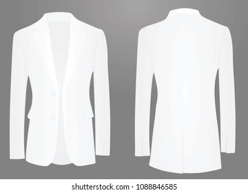 White suit. vector illustration