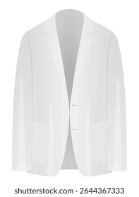 White summer suit. vector illustration