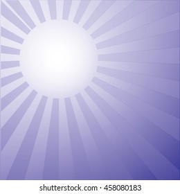 white sun rays gently lilac background graphic vector illustration design element