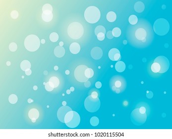 White sun spots on a blue background, vector illustration