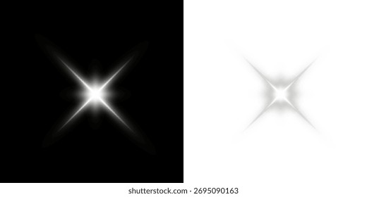 Luz del sol blanca brillo destellos rayos transparente superposición PNG.