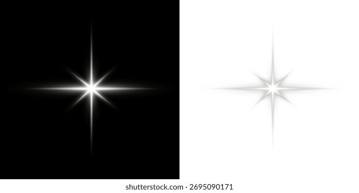 Luz del sol blanca brillo destellos rayos transparente superposición PNG.