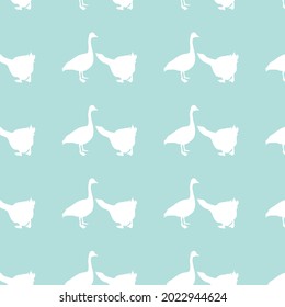 white swan patterns on blue background, vector, pattern, textile, fabric, napkin, decorative