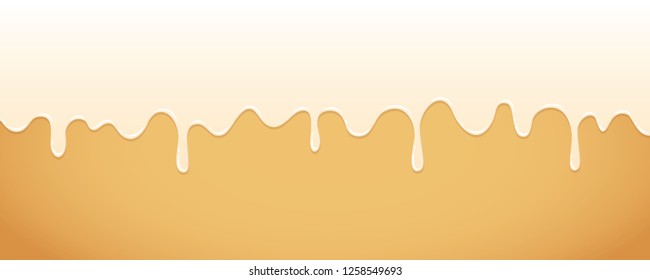 white sweet melting icing background vector illustration EPS10