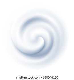 White Swirl Cream Texture Background. Vector illustration EPS10