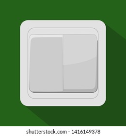 White switches on green wall. 