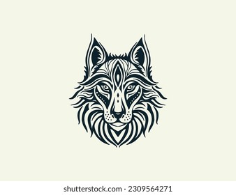 A white t shirt with a celtic wolf head 