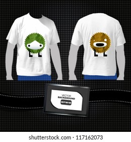 white t shirt design. vector illustration