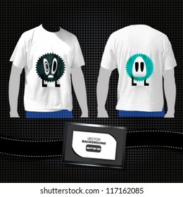 white t shirt design. vector illustration