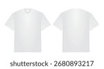 White t shirt. vector illustration