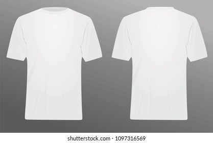 White t shirt. vector illustration