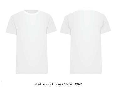 White t shirt. vector illustration
