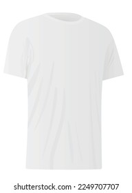 White t shirt. vector illustration