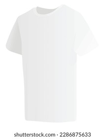 White t shirt. vector illustration