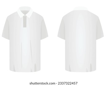 White t shirt. vector illustration