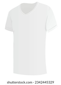 White t shirt. vector illustration