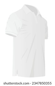 White t shirt. vector illustration