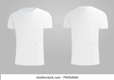 White t shirt. vector illustration