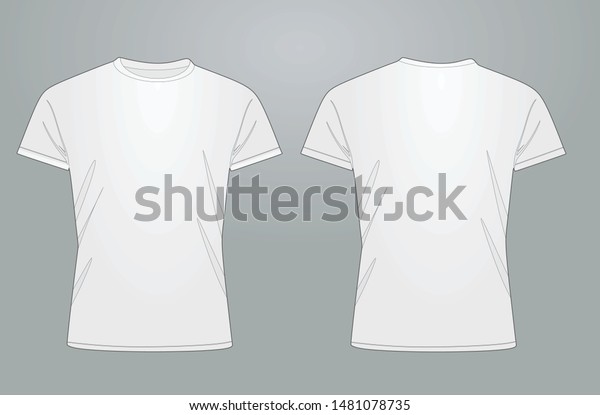 White T Shirt Vector Illustration Stock Vector (Royalty Free) 1481078735