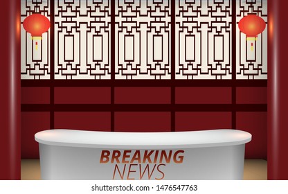 News Studio Table High Res Stock Images Shutterstock