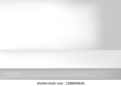 white table design vector illustration