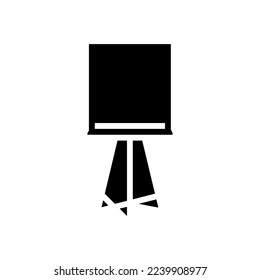vector de icono de glifo de lámpara de mesa blanca. signo de lámpara de mesa blanca. ilustración de símbolo aislado