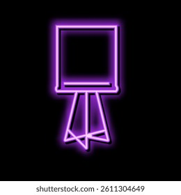 white table lamp neon light sign vector. white table lamp sign. isolated symbol illustration