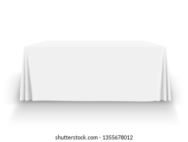 table vector images stock photos vectors shutterstock https www shutterstock com image vector white tablecloth on table empty mockup 1355678012