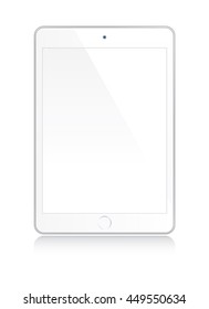 White tablet mock up