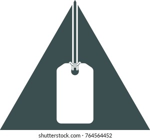 white tag icon