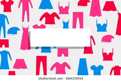 white tag on the colorful fashion texture background