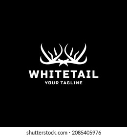 White Tail Logo Design Illustration
